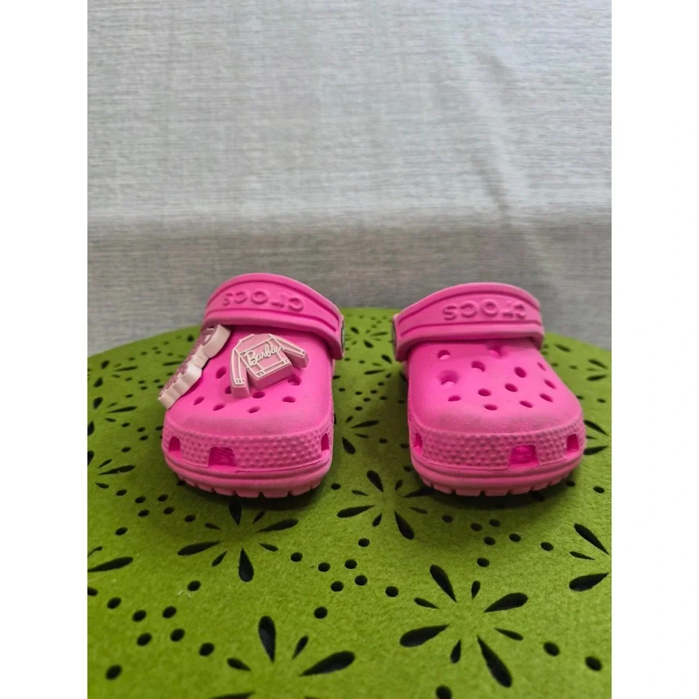Crocs Barbie Classic Clog Girls 5 Sandal Electric Pink Comfort Slip On Slingback